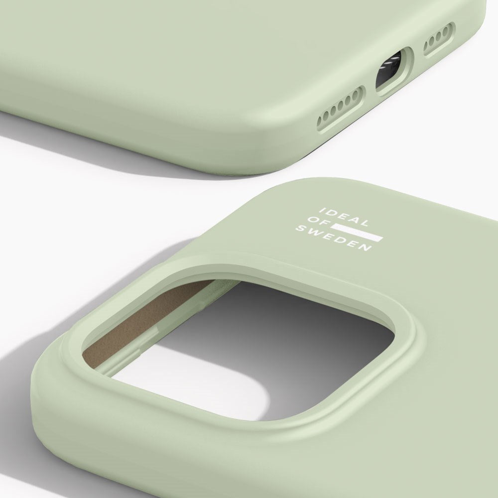 iPhone 15 Pro Max iDeal Of Sweden Silikone Cover - MagSafe Kompatibel - Sage Green