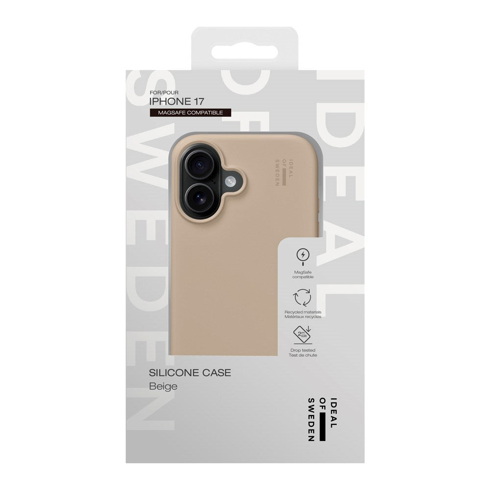 iPhone 17 iDeal Of Sweden Silikone Cover - MagSafe Kompatibelt - Beige