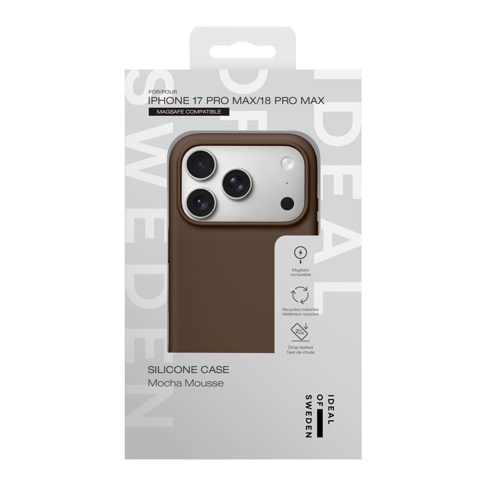 iPhone 18 Pro Max / 17 Pro Max iDeal Of Sweden Silikone Cover - MagSafe Kompatibelt - Mocha Mousse