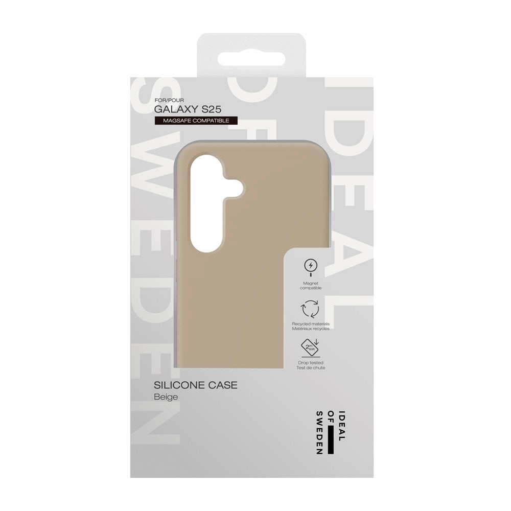 Samsung Galaxy S25 - iDeal Of Sweden Silikone Cover - MagSafe Kompatibel - Beige