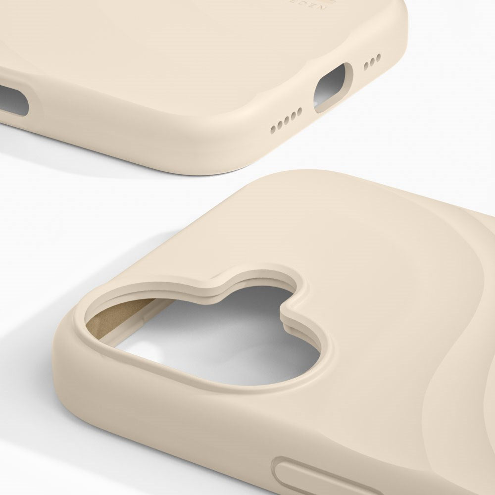 iPhone 17 iDeal of Sweden Soft Swirl Silikone Cover - MagSafe Kompatibel - Cloud Dancer
