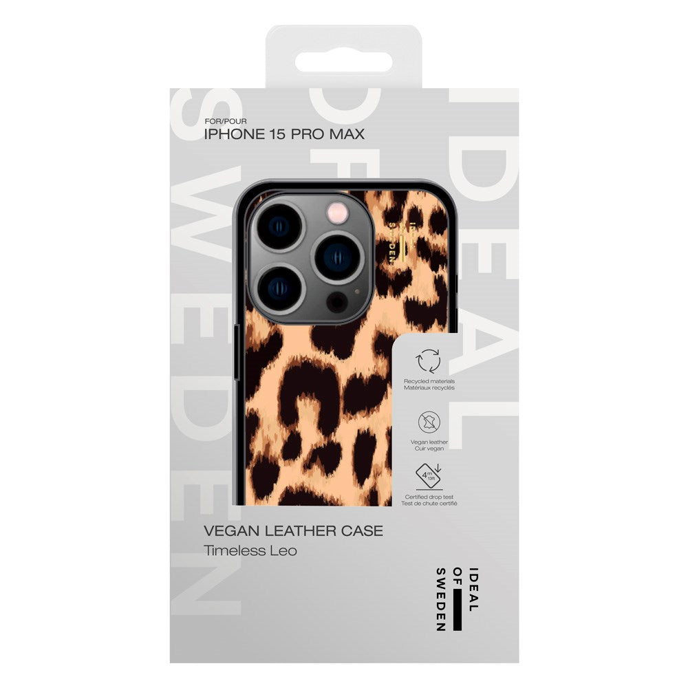 iPhone 15 Pro Max iDeal Of Sweden Vegan Leather Cover - Timeless Leo