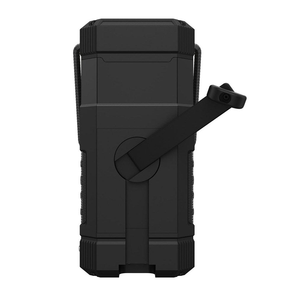 Sandberg Survivor Powerbank 10.000 mAh m. Solcelle Opladning, Lygte og Radio - USB-A - Sort