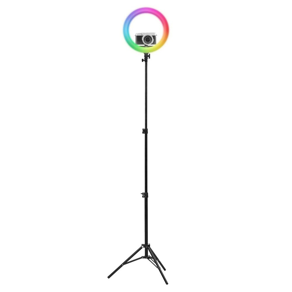 T'NB Influence Pro 14" RGBWW LED Ring Light - inkl. Justerbar Tripod og Opbevaringstasker - Sort
