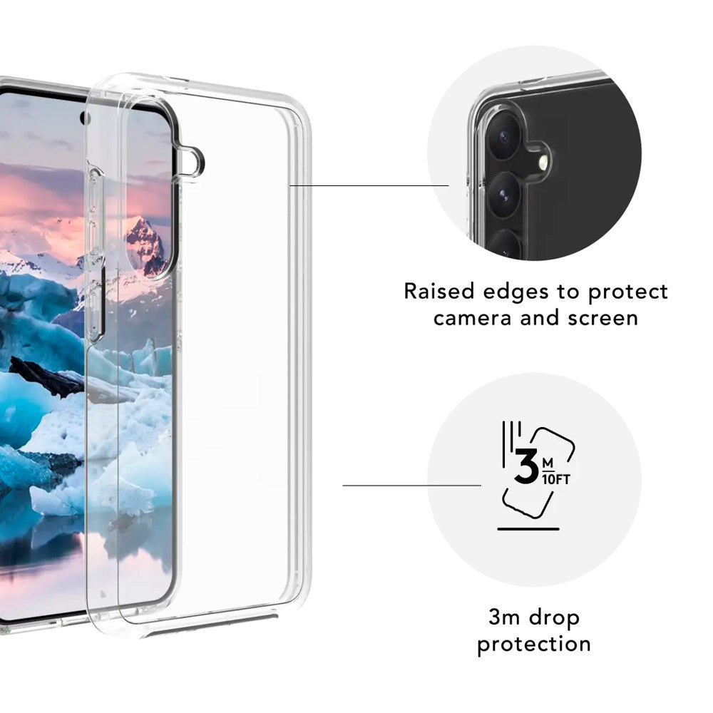 dbramante1928 Samsung Galaxy S23 FE Iceland Pro Case - 100% Genbrugsplast - Gennemsigtig