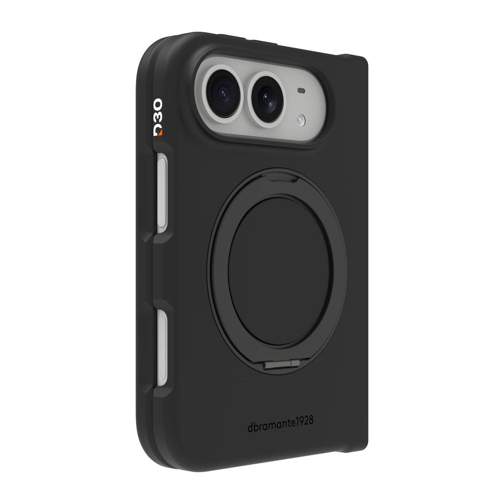 iPhone Duo dbramante1928 Iceland Ultra D30 Kick Cover m. Kickstand - MagSafe Kompatibel - Black