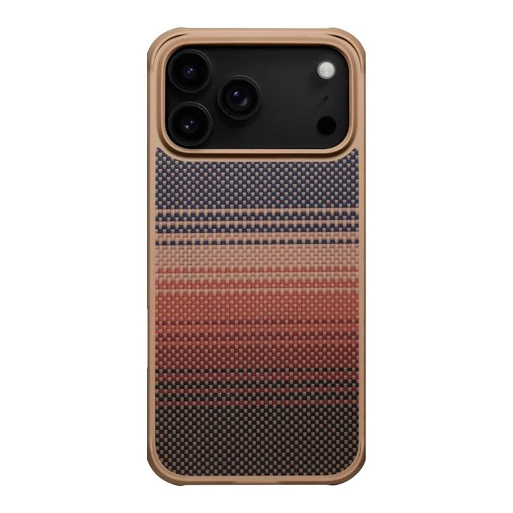 PITAKA iPhone 17 Pro Aramid ProGuard Bagside Cover - MagSafe Kompatibel - Sunset