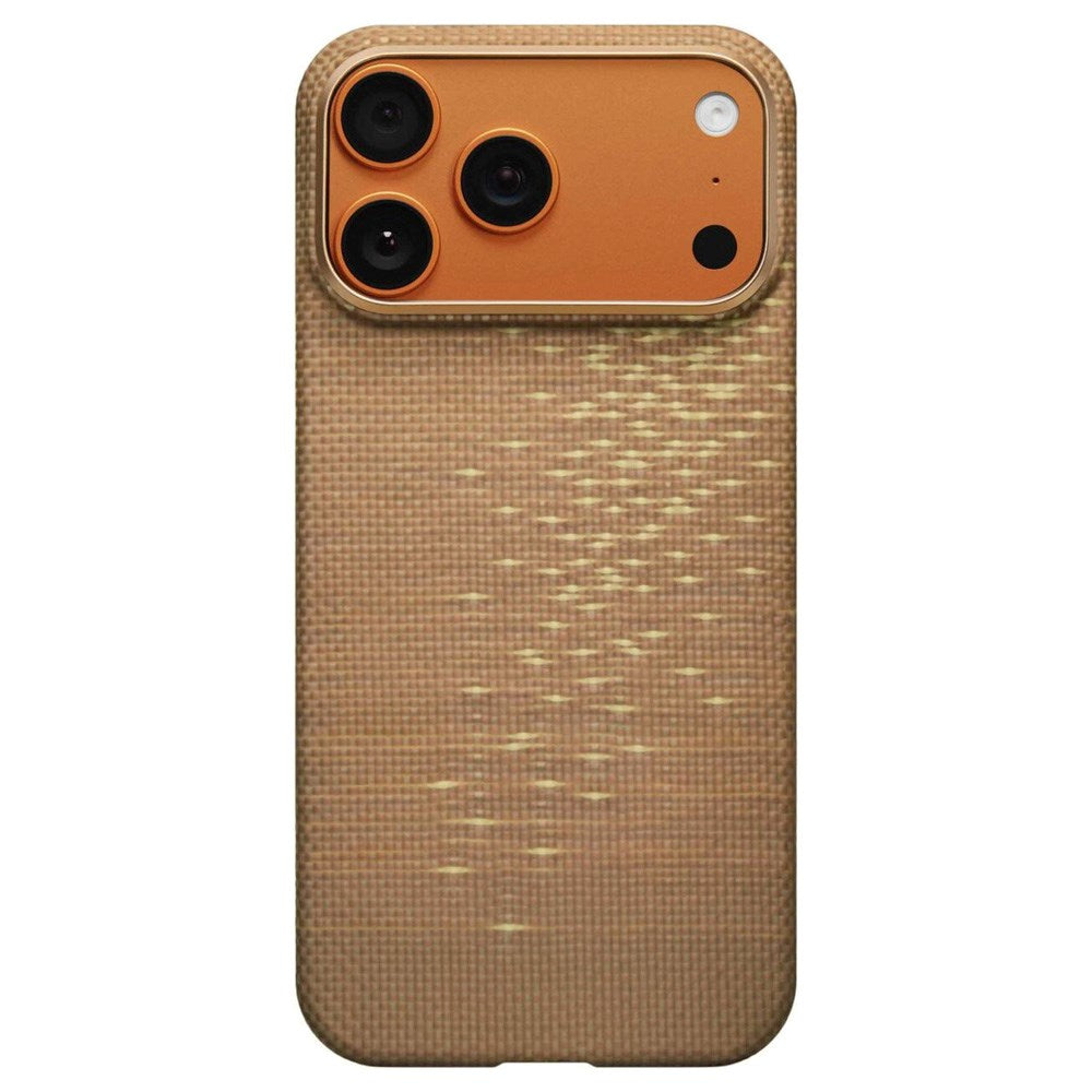 PITAKA iPhone 17 Pro Ultra Slim Bagside Cover - MagSafe Kompatibel - Golden Glint