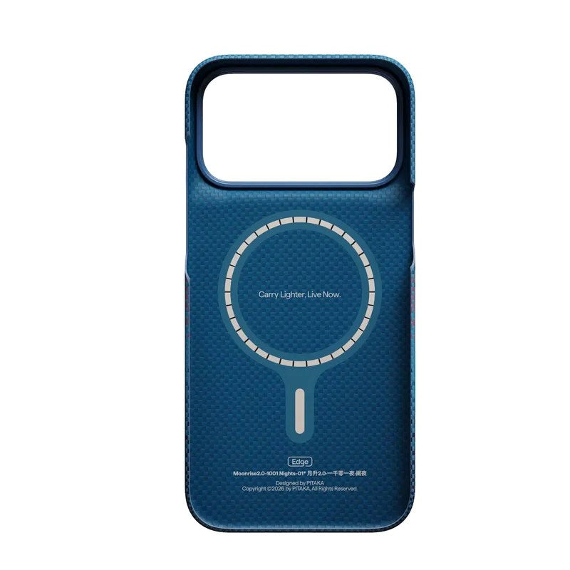 Pitaka iPhone 18 Pro Max / 17 Pro Max Edge Bagside Cover - MagSafe Kompatibel - Moonrise