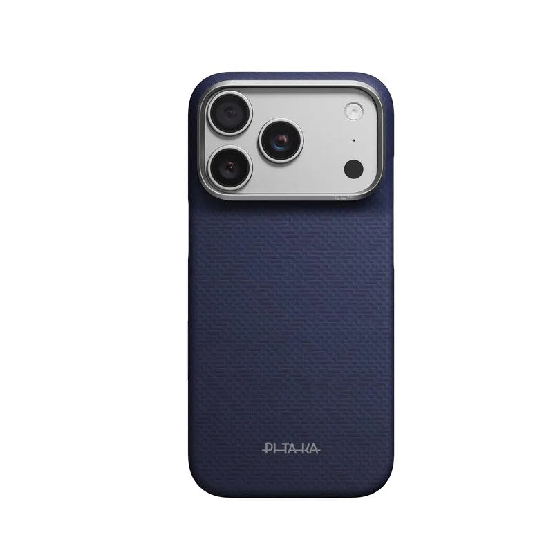 Pitaka iPhone 18 Pro Max / 17 Pro Max Edge Bagside Cover - MagSafe Kompatibel - Sapphire Blue
