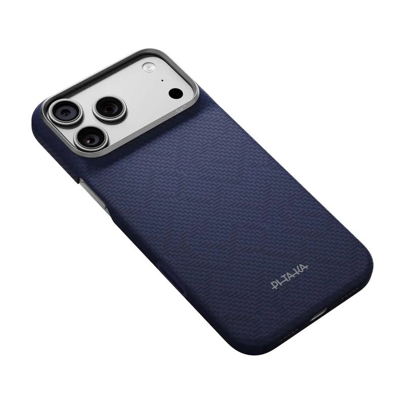 Pitaka iPhone 18 Pro Max / 17 Pro Max Edge Bagside Cover - MagSafe Kompatibel - Sapphire Blue