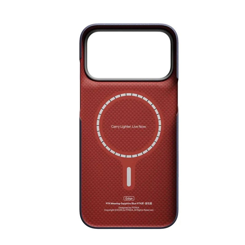 Pitaka iPhone 18 Pro Max / 17 Pro Max Edge Bagside Cover - MagSafe Kompatibel - Sapphire Blue