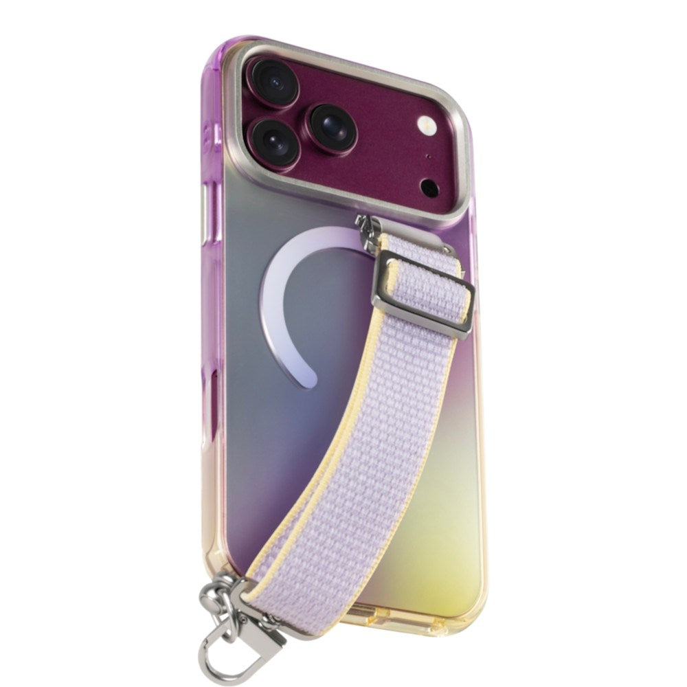 LAUT iPhone 18 Pro / 17 Pro NEON DREAM Mobil Cover med Strop - MagSafe Kompatibel - Cosmic Candy