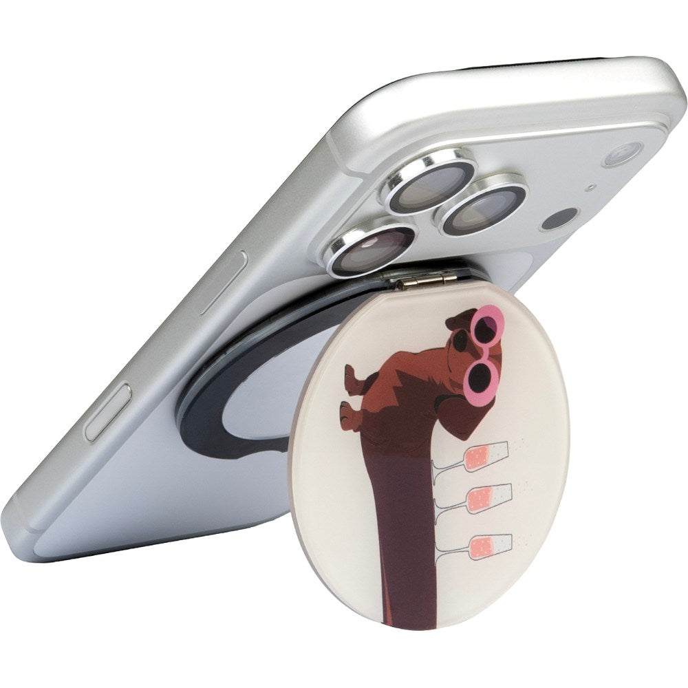LAUT Magnetisk Ring Holder til Mobil MAGMOJI - Dachshund Wine