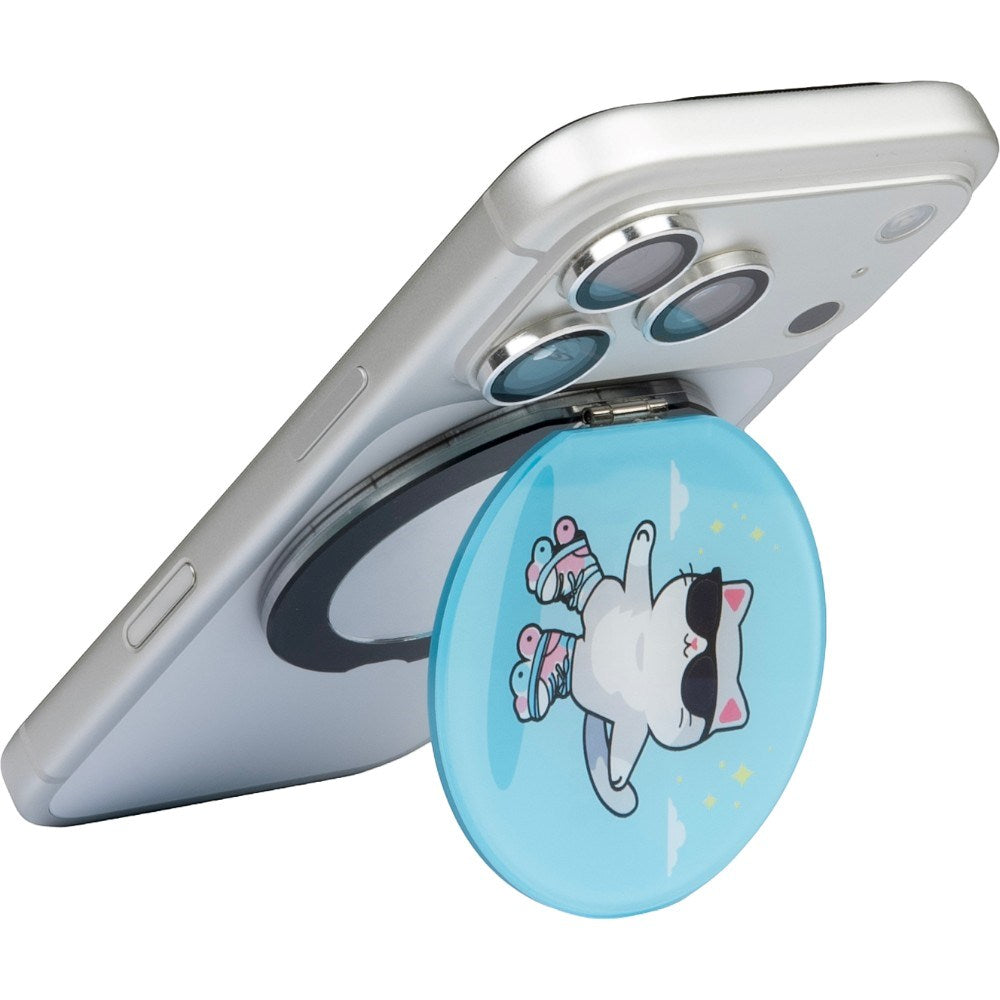 LAUT Magnetisk Ring Holder til Mobil MAGMOJI - Cat Keep Rolling