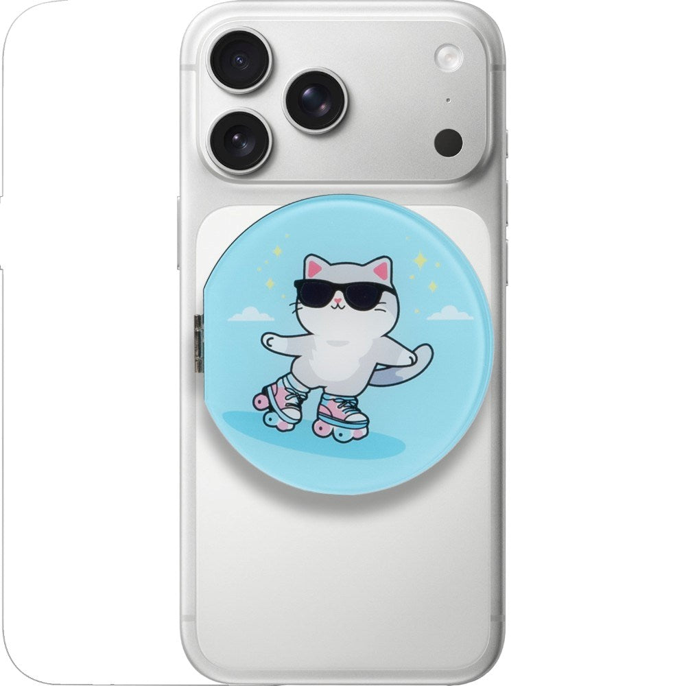 LAUT Magnetisk Ring Holder til Mobil MAGMOJI - Cat Keep Rolling