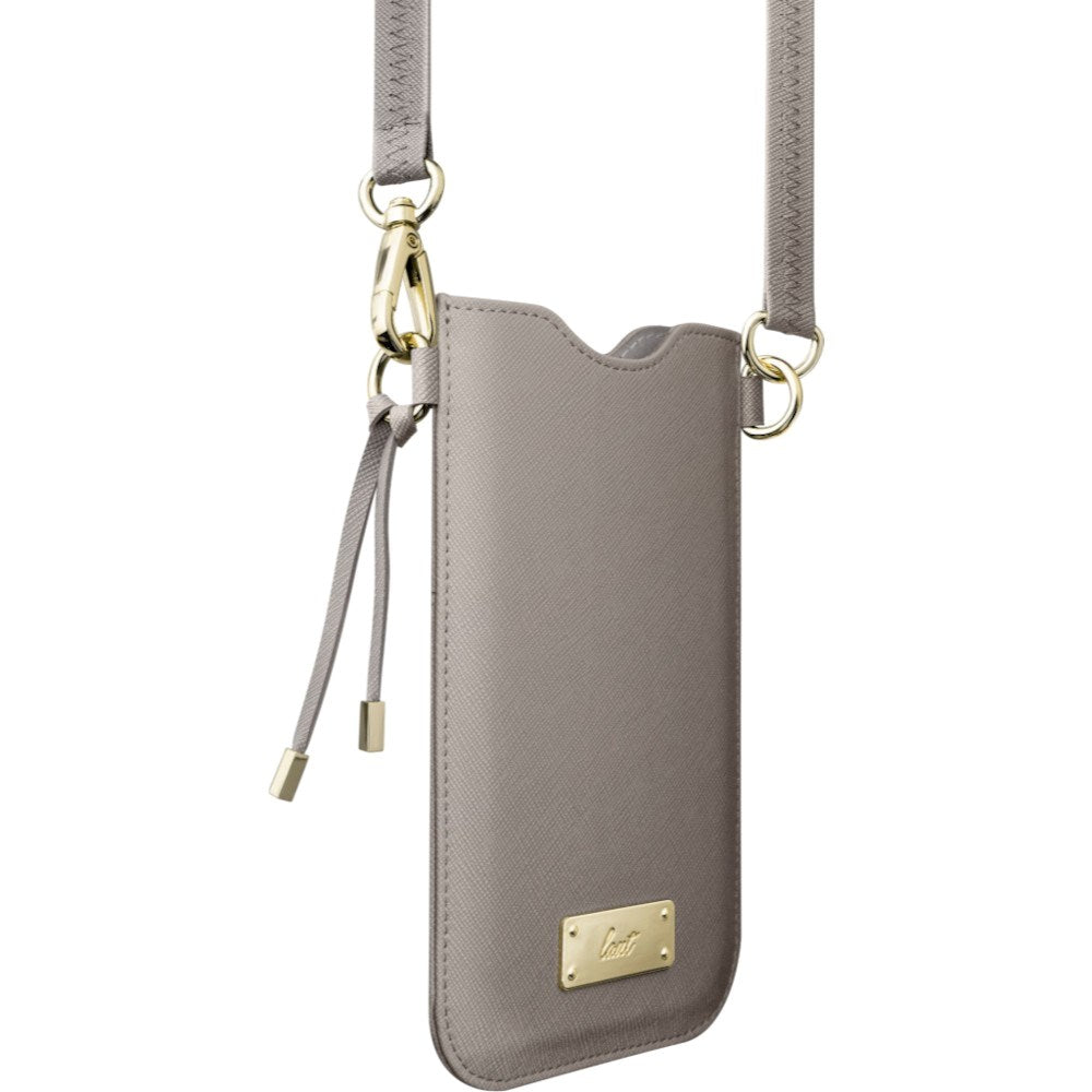 LAUT Vegansk Læder Crossbody Mobil Taske PRESTIGE - Grå (Maks. Mobil: 6,5")