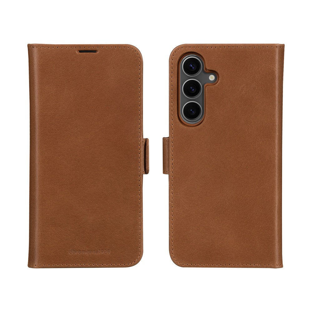 dbramante1928 Lynge - Samsung Galaxy A56 (5G) - Ægte Læder 2-i-1 Flip Cover - Tan