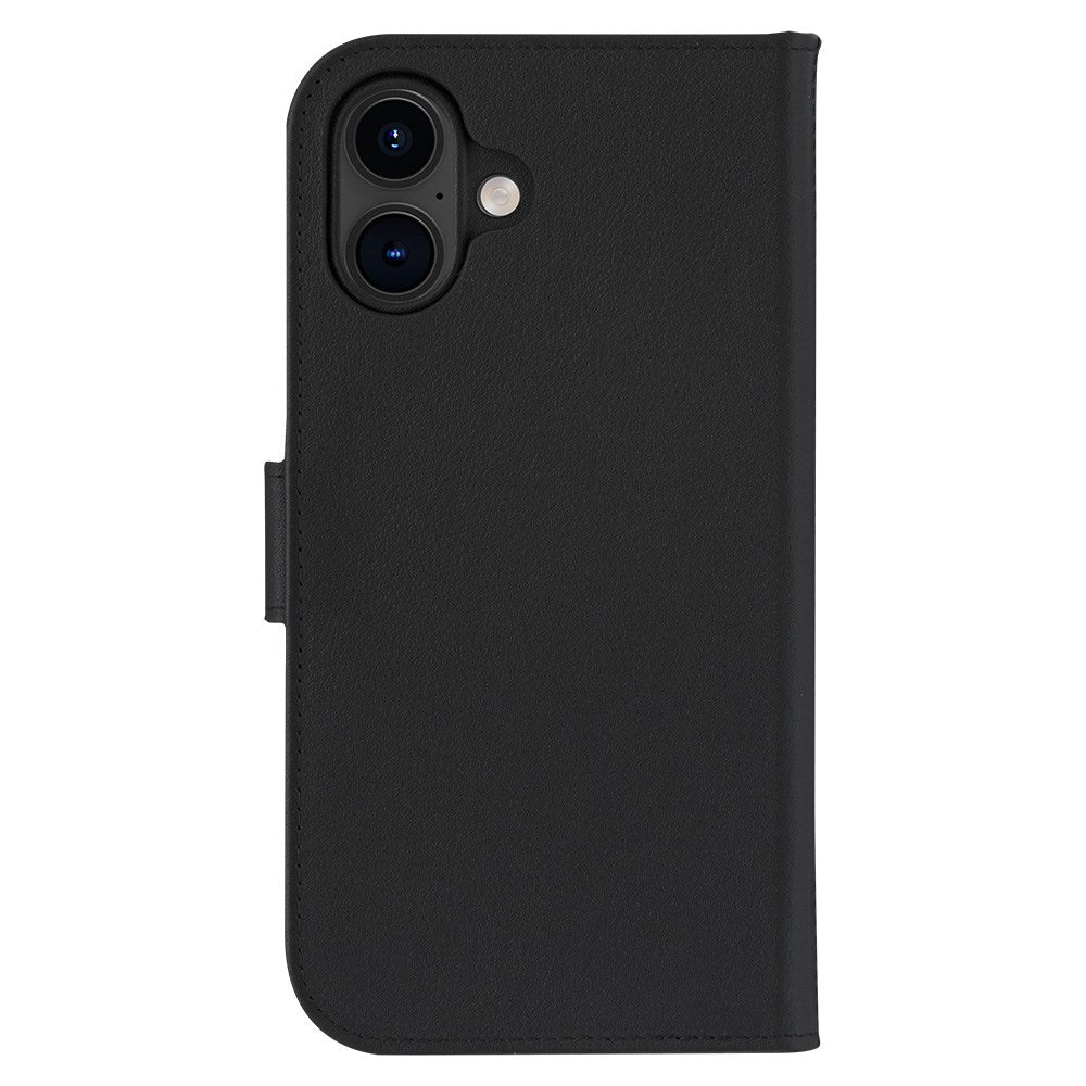 iPhone 16 Plus dbramante1928 Lynge Ægte Læder Magnet Flip Cover - MagSafe Kompatibel - Black