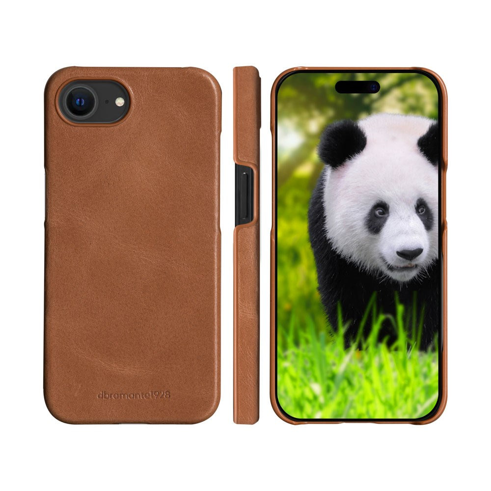 iPhone 16e dbramante1928 Lynge Ægte Læder Magnet Flip Cover - Tan