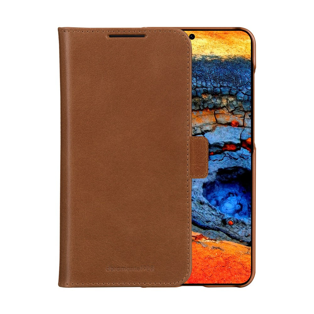 dbramante1928 Lynge - Samsung Galaxy S25+ (Plus) - Ægte Læder 2-i-1 Flip Cover - Tan