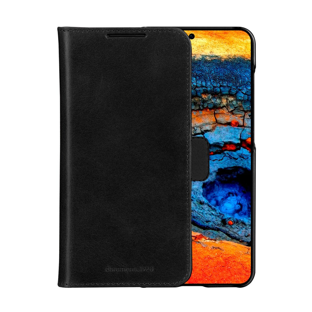 dbramante1928 Lynge - Samsung Galaxy S25 - Ægte Læder 2-i-1 Flip Cover - Black