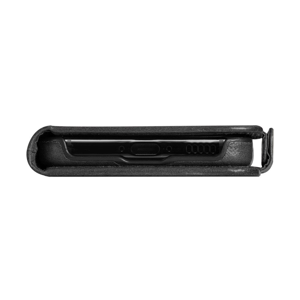 dbramante1928 Lynge - Samsung Galaxy S25 - Ægte Læder 2-i-1 Flip Cover - Black