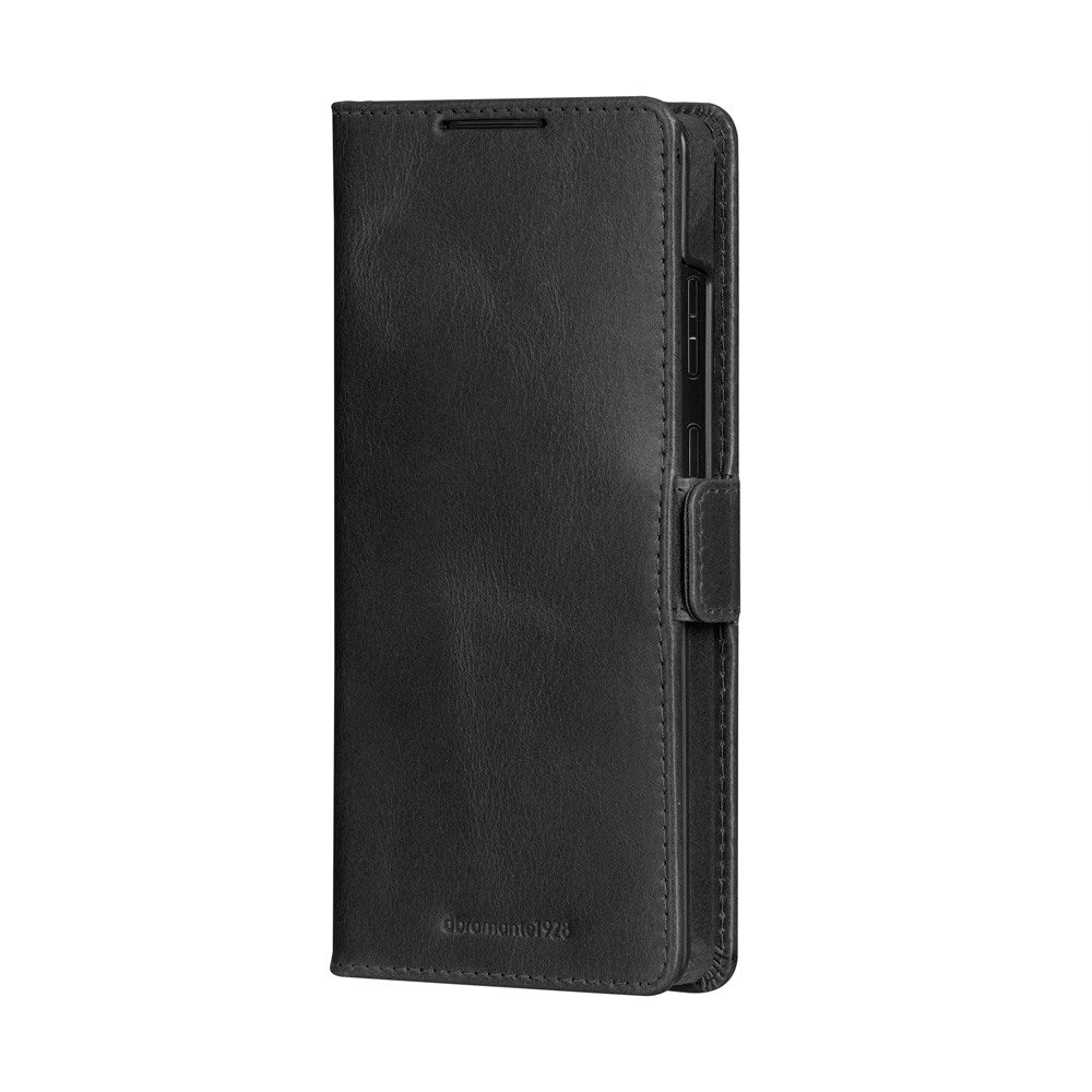 dbramante1928 Lynge - Samsung Galaxy S25 Ultra - Ægte Læder 2-i-1 Flip Cover - Black