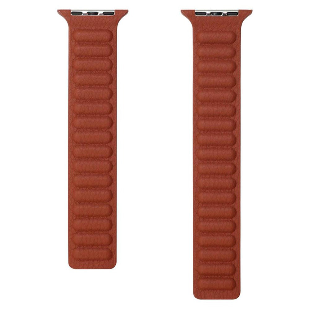 Lippa Apple Watch (38/40/SE/41/42mm) Magnetisk Læder Rem - Brun
