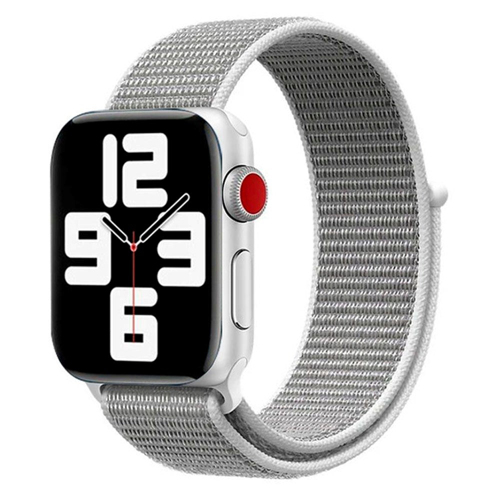 Apple Watch (38/40/SE/41/42mm) Lippa Nylonrem - Hvid