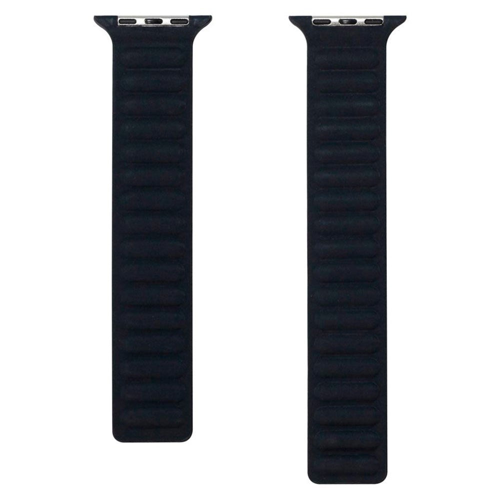 Apple Watch (42/44/SE/45/46/49mm) Magnetisk Lippa Finewoven Rem - Sort