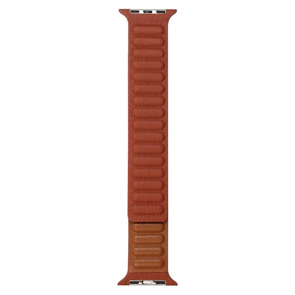 Lippa Apple Watch (42/44/SE/45/46/49mm) Magnetisk Læder Rem - Brun