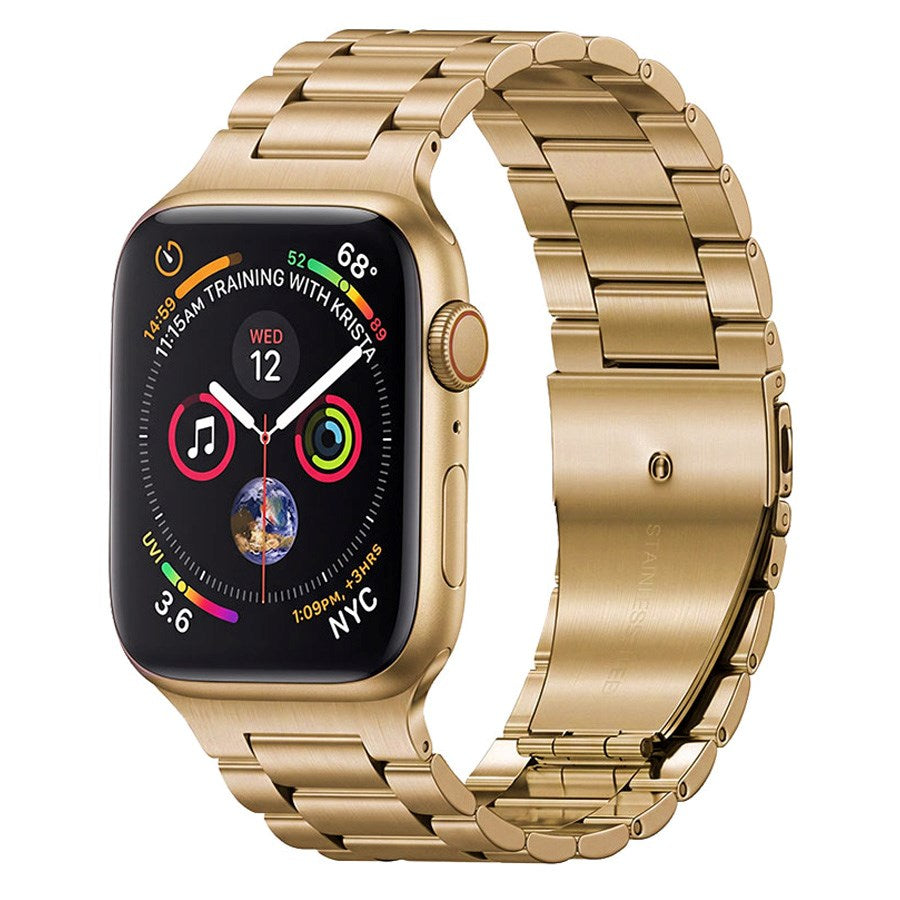 Lippa Apple Watch (42/44/SE/45/46/49mm) Rem i Rustfri Stål - Rose Gold
