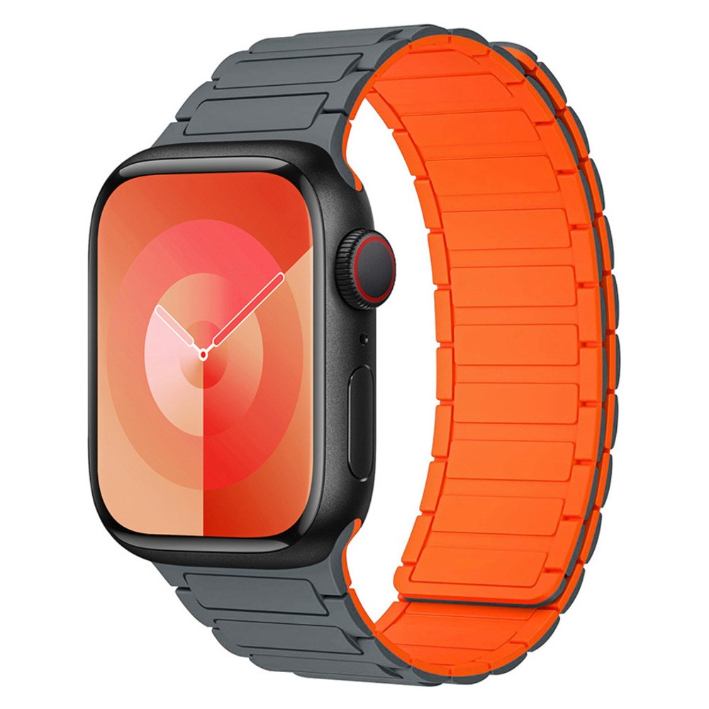 Lippa Apple Watch (38/40/41/42 mm) Magnetisk Silikone Urrem - Grå