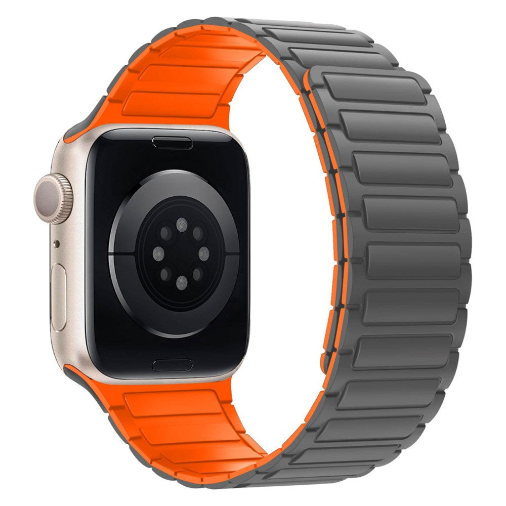 Lippa Apple Watch (38/40/41/42 mm) Magnetisk Silikone Urrem - Grå