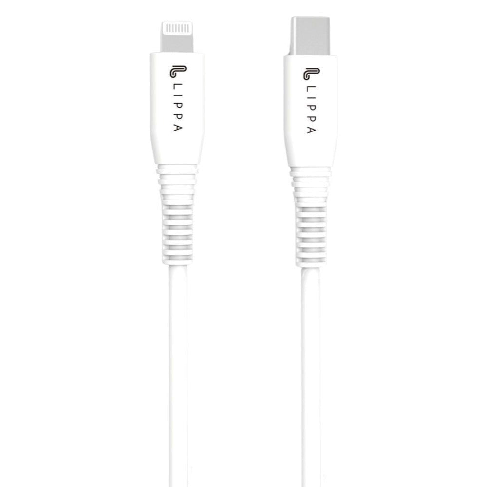 Lippa Kabel USB-C til Lightning 15W - 2m - Hvid