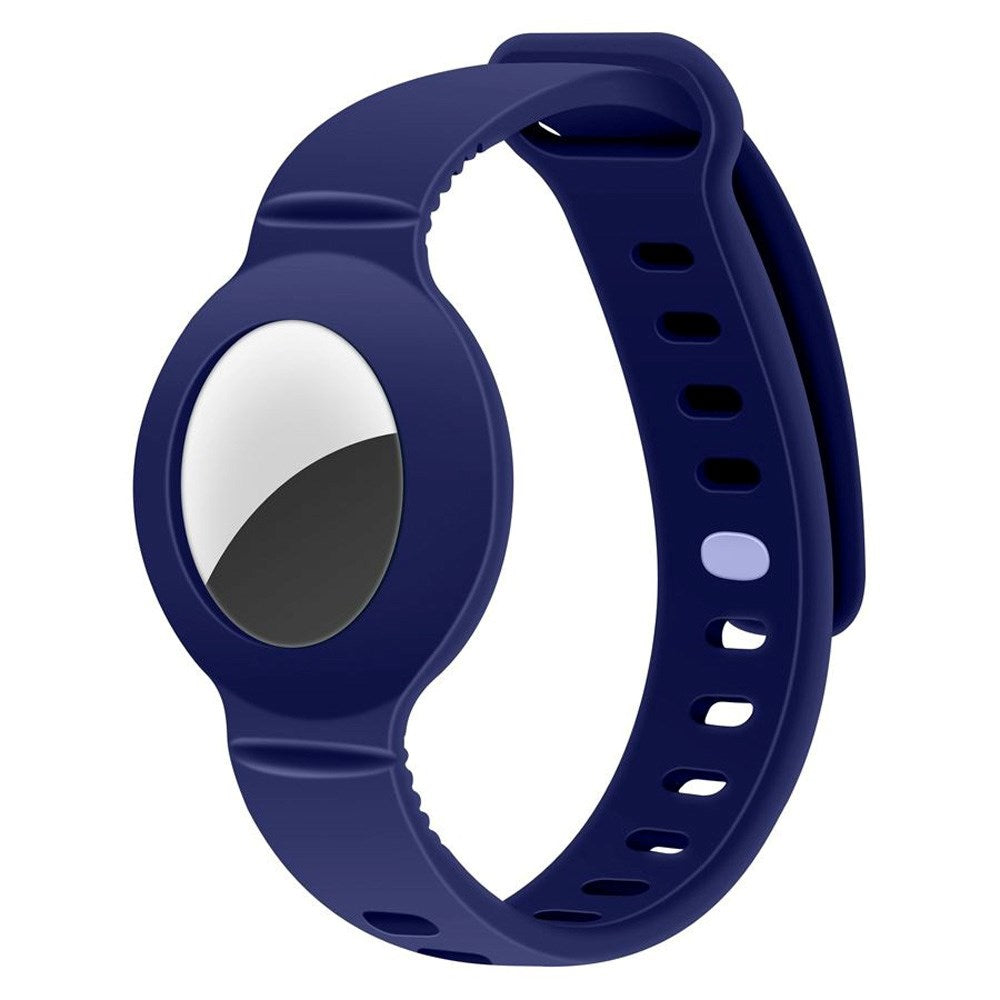 Lippa Silikone Apple AirTag Armbånd - Blå