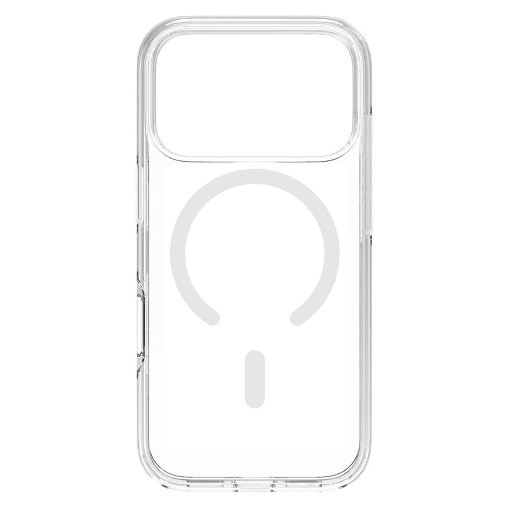 Lippa iPhone 17 Pro Hybrid Bagside Cover - MagSafe Kompatibel - Gennemsigtig / Hvid