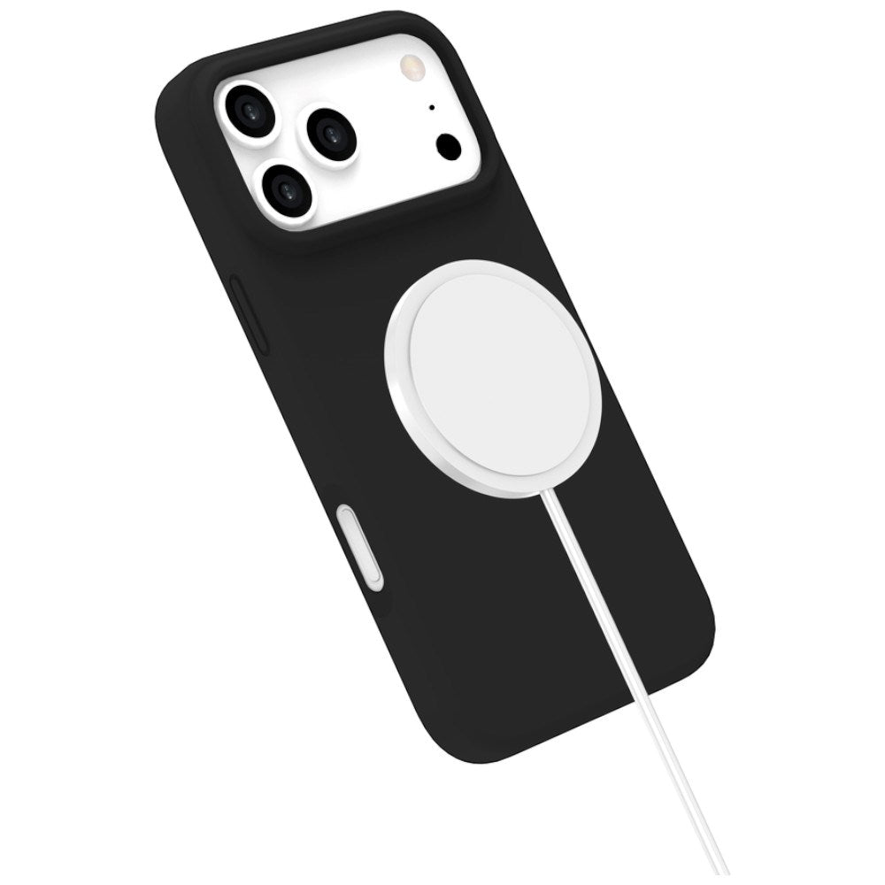 Lippa iPhone 17 Pro Max / 18 Pro Max Silikone Bagside Cover - MagSafe Kompatibel - Sort