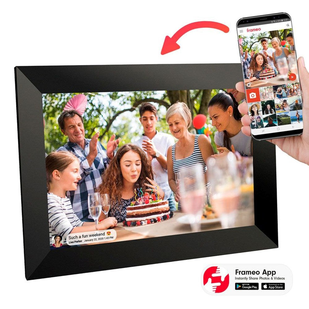 Lippa 15.6" Smart WiFi Frameo Fotoramme - Sort