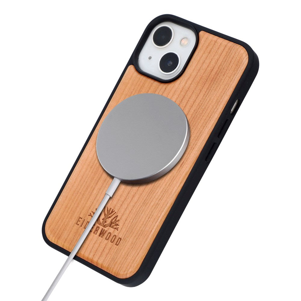 iPhone 15 - EIDERWOOD Magnetisk Træcover - MagSafe Kompatibel - Bambustræ