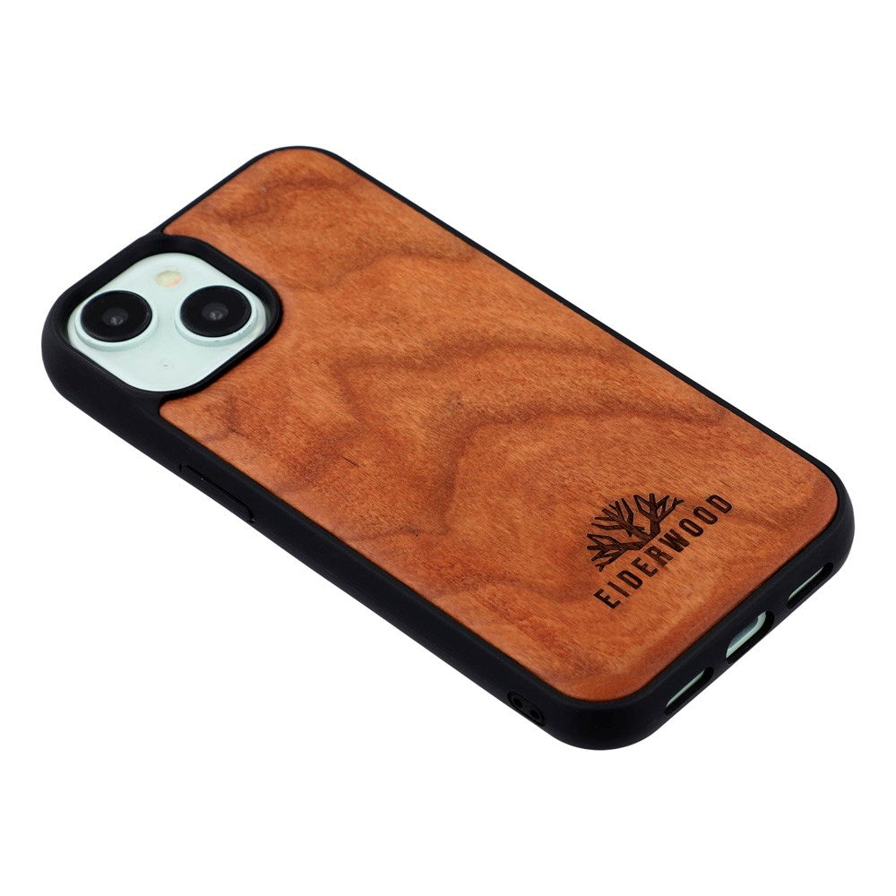 iPhone 14 / 13 - EIDERWOOD Magnetisk Træcover - MagSafe Kompatibel - Kirsebærtræ