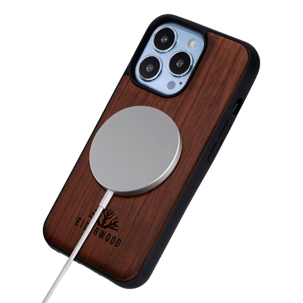 iPhone 13 Pro - EIDERWOOD Magnetisk Træcover - MagSafe Kompatibel - Palisander