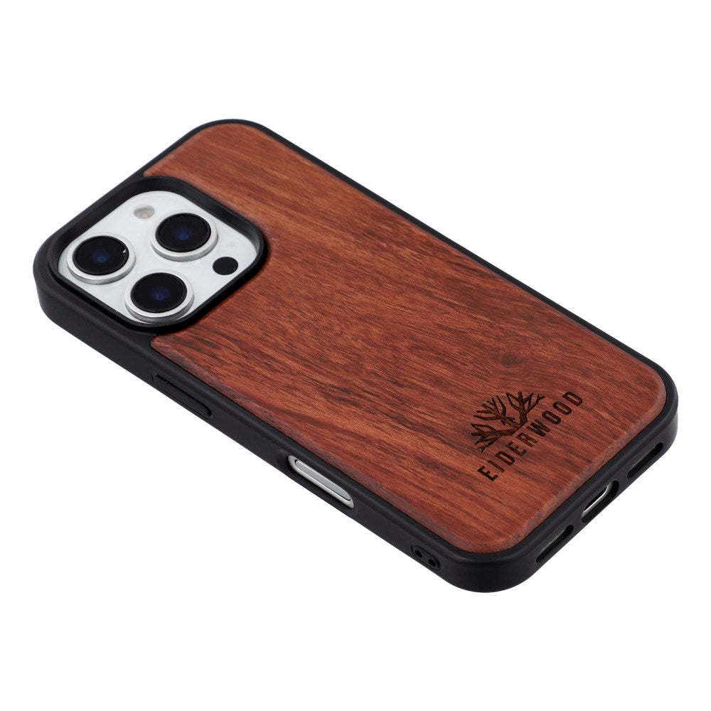 iPhone 16 Pro - EIDERWOOD Magnetisk Træcover - MagSafe Kompatibel - Palisander