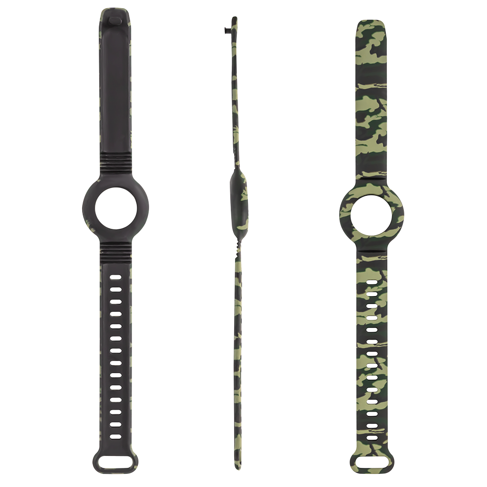 DELTACO Apple AirTag 1. & 2. Gen. Rem - Silikone - Camouflage