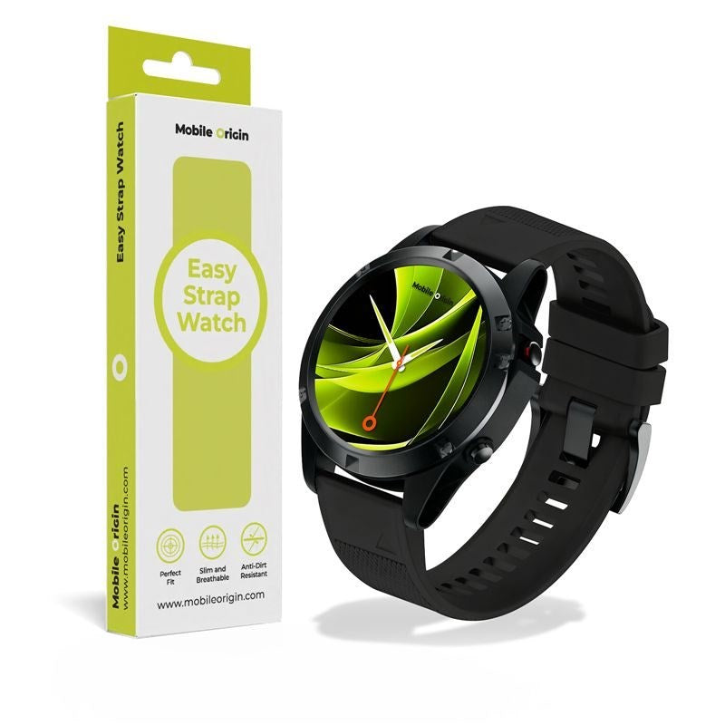 Mobile Origin Easy Strap Universal Garmin 26mm QuickFit Silikone Rem - Sort