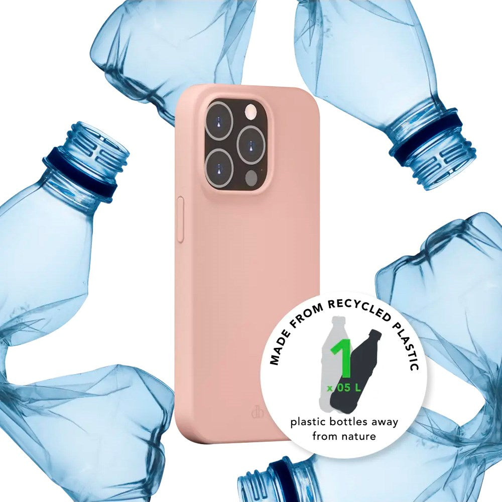dbramante1928 iPhone 14 Pro Pro Monaco Bagside Cover - 100% Genbrugsplast - Pink Sand