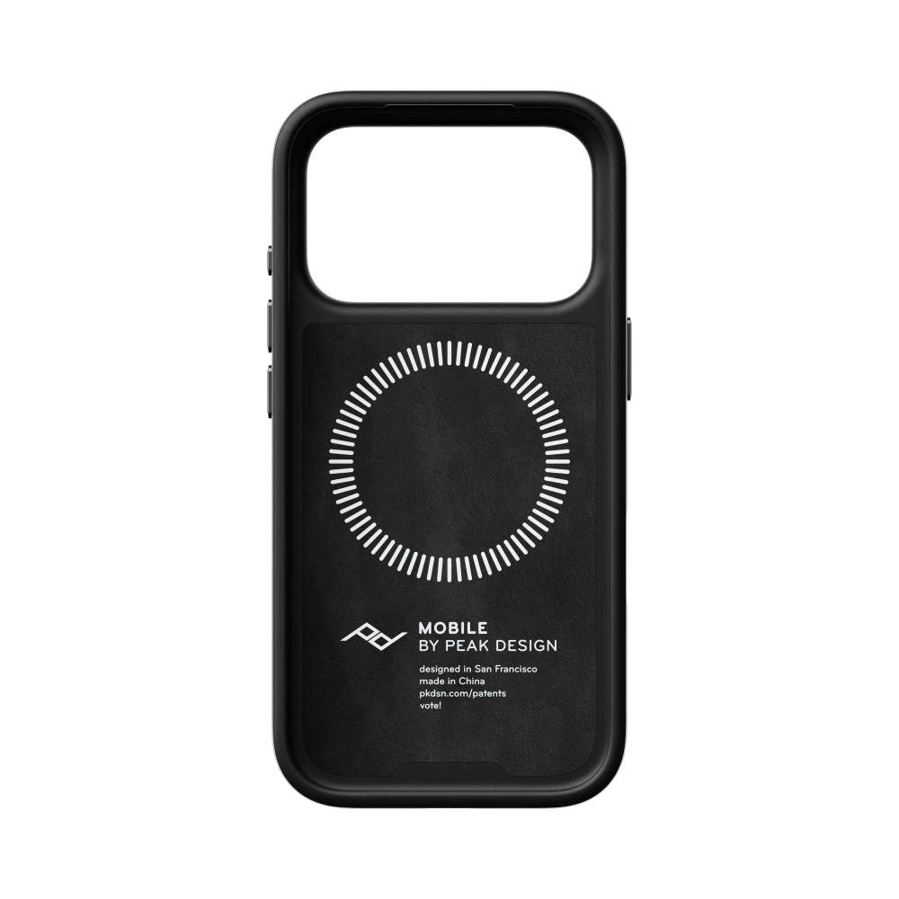 iPhone 18 Pro Peak Design Everyday Bagside Cover - MagSafe Kompatibel - Black Leather