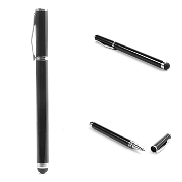 2 i 1 Stylus Pen Til Smartphones Og Tablets - Sort