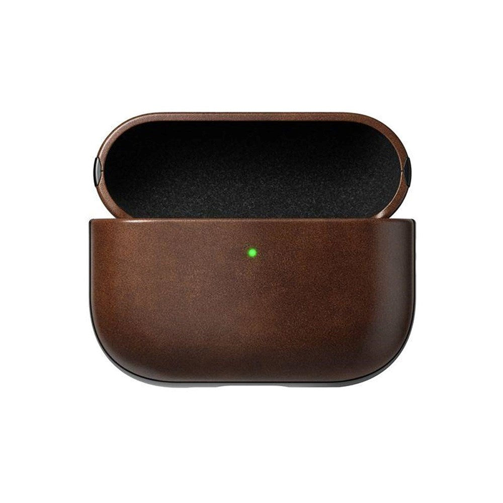 AirPods Pro (3. gen.) Nomad Modern Horween Leather Case - Brun